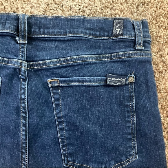 7 for All Mankind High Waist Slim Kick Jeans Size 32 - Picture 7 of 9
